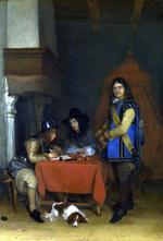 欧洲12-19世纪油画二_BORCH, Gerard ter - An Officer dictating a Letter